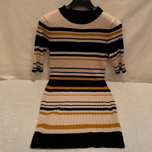Full Circle Trends Ribbed Striped Sweater Dress. Size Large Juniors